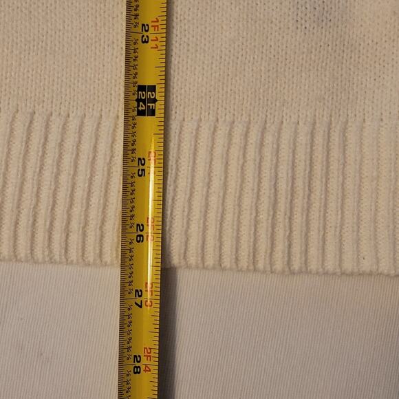 Croft & Barrow Adorable Cardinal on Pine Branch Sweater White Size XL Sequins - Picture 7 of 10